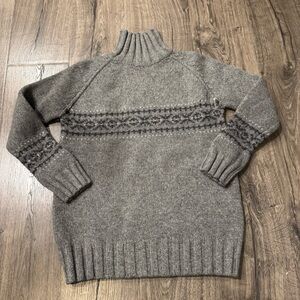 DKNY Gray Knit Turtleneck Sweater